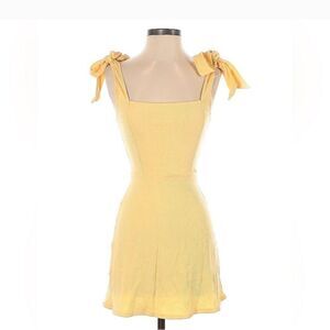 Reformation Yellow Mini Dress